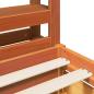 Preview: Massivholzbett ohne Matratze Wachsbraun 90x200 Kiefernholz