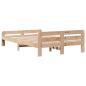 Preview: Massivholzbett ohne Matratze 135x190 cm Kiefernholz