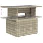 Preview: 7-tlg. Garten-Sofagarnitur mit Kissen Hellgrau Poly Rattan
