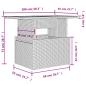 Preview: 11-tlg. Garten-Sofagarnitur mit Kissen Hellgrau Poly Rattan