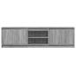 Preview: TV-Schrank mit LED-Beleuchtung Grau Sonoma 180x34x50 cm