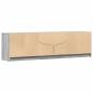 Preview: TV-Schrank mit LED-Beleuchtung Grau Sonoma 180x34x50 cm