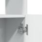 Preview: Highboard Weiß 92x33x140 cm Holzwerkstoff