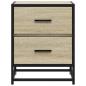 Preview: Nachttische 2 Stk. Sonoma-Eiche 40x31x50 cm Holzwerkstoff