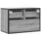 Preview: TV-Schrank Grau Sonoma 60x31x39,5 cm Holzwerkstoff und Metall