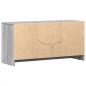 Preview: TV-Schrank mit LED-Beleuchtung Grau Sonoma 100x34x50 cm