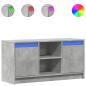 Preview: TV-Schrank mit LED-Beleuchtung Betongrau 100x34x50 cm