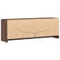 Preview: TV-Schrank mit LED-Beleuchtung Braun Eichen-Optik 139,5x34x50cm