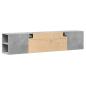 Preview: TV-Wandschrank mit LED-Beleuchtung Betongrau 180x31x39,5 cm