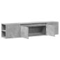 Preview: TV-Wandschrank mit LED-Beleuchtung Betongrau 180x31x39,5 cm