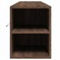 Preview: TV-Wandschrank mit LED-Beleuchtung Braun Eiche 180x31x39,5 cm