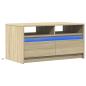 Preview: LED-Couchtisch Sonoma-Eiche Holzwerkstoff
