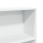 Preview: Bücherregal Weiß 80x24x109 cm Holzwerkstoff