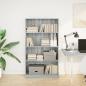 Preview: Bücherregal Grau Sonoma 80x24x143 cm Holzwerkstoff