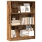 Preview: ARDEBO.de - Bücherregal Altholz-Optik 80x24x109 cm Holzwerkstoff
