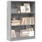 Preview: ARDEBO.de - Bücherregal Grau Sonoma 80x24x109 cm Holzwerkstoff