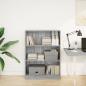 Preview: Bücherregal Grau Sonoma 80x24x109 cm Holzwerkstoff