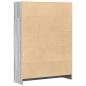 Preview: Bücherregal Grau Sonoma 80x24x109 cm Holzwerkstoff