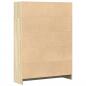 Preview: Bücherregal Sonoma-Eiche 80x24x109 cm Holzwerkstoff