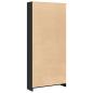 Preview: Bücherregal Schwarz 80x24x176 cm Holzwerkstoff