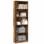 Preview: ARDEBO.de - Bücherregal Altholz-Optik 60x24x176 cm Holzwerkstoff