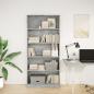 Preview: Bücherregal Betongrau 80x24x176 cm Holzwerkstoff