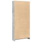 Preview: Bücherregal Betongrau 80x24x176 cm Holzwerkstoff