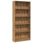 Preview: Bücherregal Artisan-Eiche 80x24x176 cm Holzwerkstoff