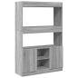 Preview: Highboard Grau Sonoma 92x33x140 cm Holzwerkstoff