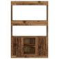 Preview: Highboard Altholz-Optik 92x33x140 cm Holzwerkstoff