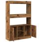 Preview: Highboard Altholz-Optik 92x33x140 cm Holzwerkstoff