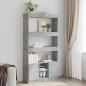 Preview: ARDEBO.de - Highboard Betongrau 92x33x180 cm Holzwerkstoff