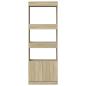 Preview: Highboard 63x33x180 cm Sonoma-Eiche Holzwerkstoff