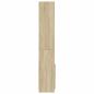 Preview: Highboard 63x33x180 cm Sonoma-Eiche Holzwerkstoff