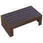 Preview: Couchtisch mit Infinity-LED Braun Eichen-Optik 90x50x30 cm