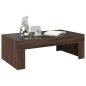 Preview: Couchtisch mit Infinity-LED Braun Eichen-Optik 90x50x30 cm