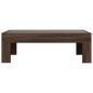 Preview: Couchtisch mit Infinity-LED Braun Eichen-Optik 90x50x30 cm