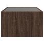 Preview: Couchtisch mit Infinity-LED Braun Eichen-Optik 90x50x30 cm