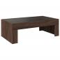 Preview: Couchtisch mit Infinity-LED Braun Eichen-Optik 90x50x30 cm