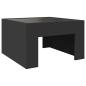 Preview: Couchtisch mit Infinity-LED Schwarz 50x50x30 cm