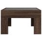 Preview: Couchtisch mit Infinity-LED Braun Eichen-Optik 50x50x30 cm