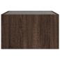 Preview: Couchtisch mit Infinity-LED Braun Eichen-Optik 50x50x30 cm