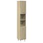 Preview: Badschrank Sonoma-Eiche 30,5x30x179 cm Holzwerkstoff