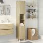 Preview: Badschrank Sonoma-Eiche 30,5x30x179 cm Holzwerkstoff