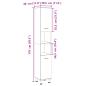 Preview: Badschrank Sonoma-Eiche 30,5x30x179 cm Holzwerkstoff