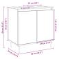Preview: Badschrank Sonoma-Eiche 58x33x60 cm Holzwerkstoff