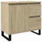 Preview: Badschrank Sonoma-Eiche 65x33x60 cm Holzwerkstoff