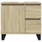 Preview: Badschrank Sonoma-Eiche 65x33x60 cm Holzwerkstoff