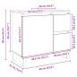 Preview: Badschrank Sonoma-Eiche 65x33x60 cm Holzwerkstoff