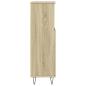 Preview: Badschrank Sonoma-Eiche 30x30x100 cm Holzwerkstoff